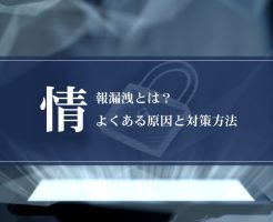 情報漏洩とは？よくある原因と対策方法画像