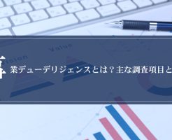 事業デューデリジェンスとは？主な調査項目と進め方画像