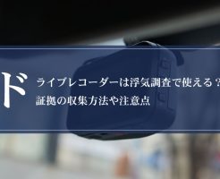 ドライブレコーダーは浮気調査で使える？証拠の収集方法や注意点画像